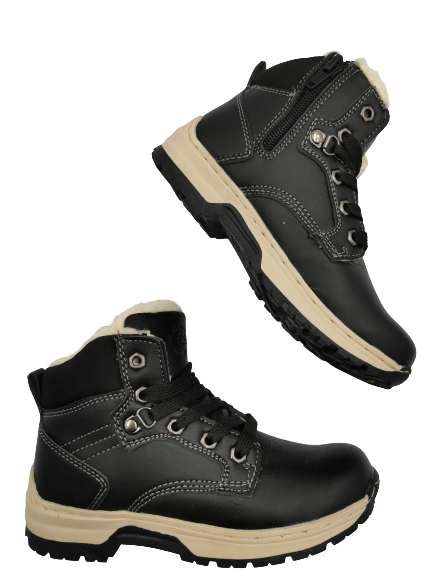 Buty zimowe dziecięce  CP6534-1 czarne 