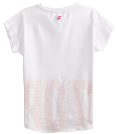 T-shirt dziecięcy 4F JTSD006 biały bawełna 